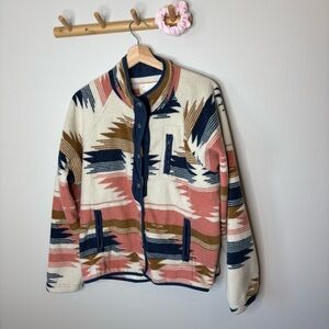 Altar’d State Fleece Snap Up Jacket large